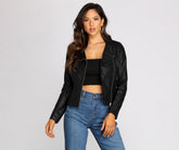 Veste en similicuir Envy Me